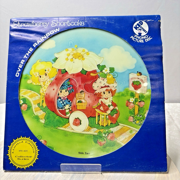 Vintage Strawberry Shortcake Over The Rainbow Picture Disc Record - Picture 2 of 4